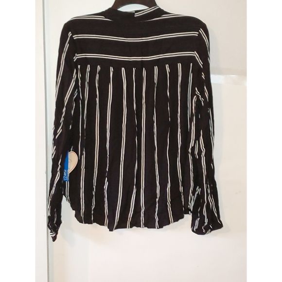 Sadie Robertson Women's /Junior's Blouse Striped Office Business Style Size XL - Picture 13 of 13